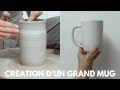 Tournage cramique  production du nouveau mug nouvelle collection small business poterie 