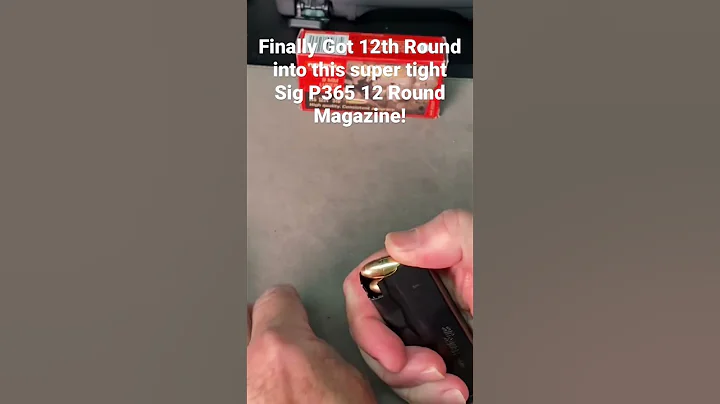 Sig P365 12 round magazine. Finally got the 12th round into this super tight mag! #shorts #sigp365