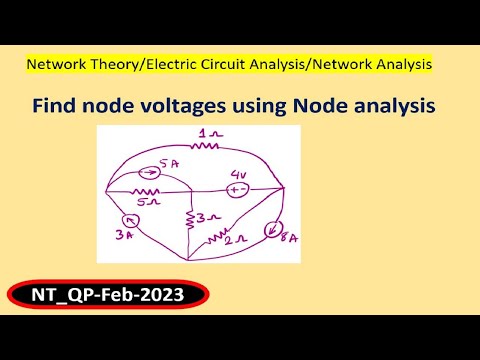 Find node voltages using Node analysis
