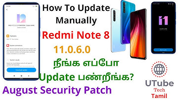 Redmi Note 8 Manual Update | MIUI 12 Update Problem & August Security Patch | Tamil