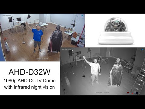 Higestone 1080P avec carte SD de 32 Go Vision nocturne Dôme de vitesse  vidéo en direct