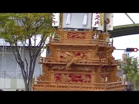 2013西条祭り　洲之内屋台　郵便局前