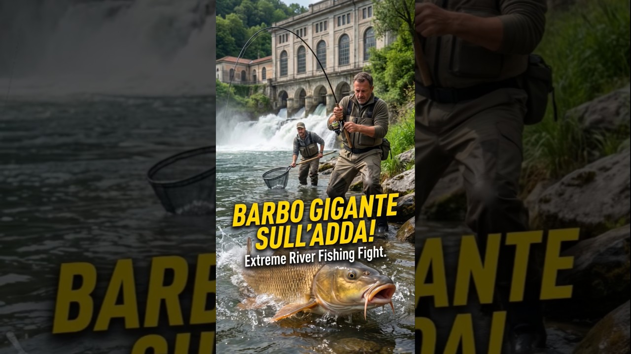 PESCA BARBO GIGANTE: lotta estrema sull’Adda a Crespi d’Adda! 🎣