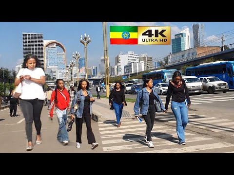 የቆንጆዎቹ ጎዳና እስቴድየም , 🇪🇹 Addis Ababa walking Tour 2024 , Ethiopia [4K ...