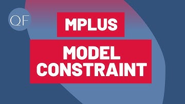 Mplus MODEL CONSTRAINT Option