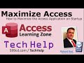 Maximize the Microsoft Access Application Window
