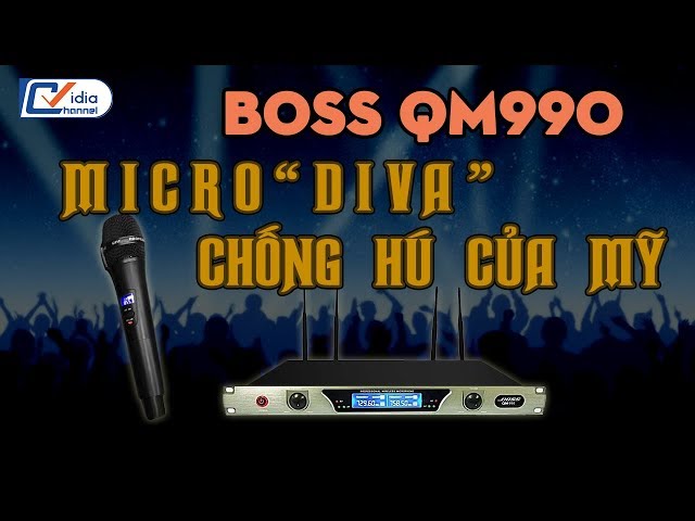 Vidia Channel - Micro Boss QM990 - Micro karaoke gia đình đỉnh như "diva" chống hú của Mỹ