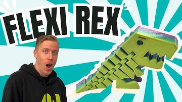 3D Printing the Dinosaur Flexi Rex! NEED TO SEE