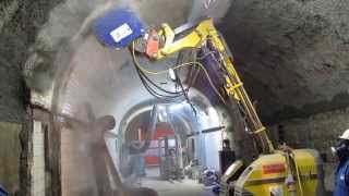 Patch Planer working in a tunnel