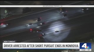 Driver arrested after high-speed chase ends in Monrovia