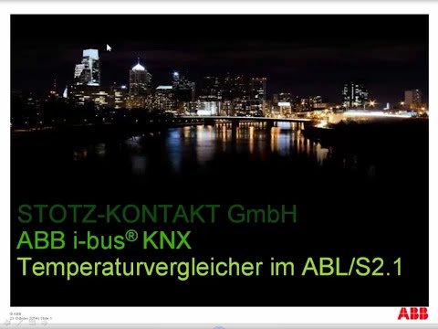 ABB i-bus KNX - Tutorial zum ABL/S 2.1 (Temperaturvergleicher)