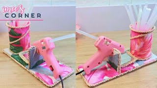 How To Make Diy Glue Gun Stand Using Recycled Materials