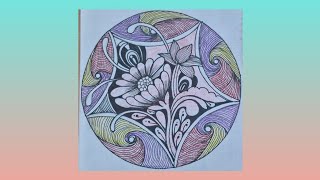 #pattern 69 zentangleart stepbystep for beginners #doodle#zen#zentangle#mandala#tangle#zentangleart