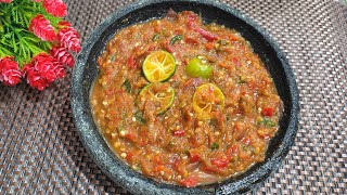 AWAS!!sampe gak berhenti makan,pengen nambah terus ||sambal mentah jeruk limo