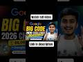 Cracking Google's 'The Big Code 2026': Win ₹6 Lakh, Pixels & Visit Bengaluru Office! #google #coding