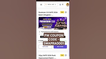 Parakram 2.0 Gate 2026 batch #pwcouponcode #pw #gate2026 #gate #mechanical #xe #gateaspirants