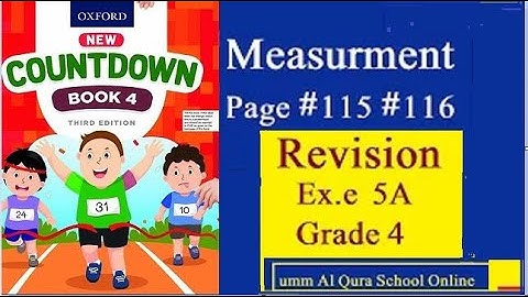 Grade 4 | Page 115- 116 | Math Countdown 4 |Measurement| Revision| Length | Part 3