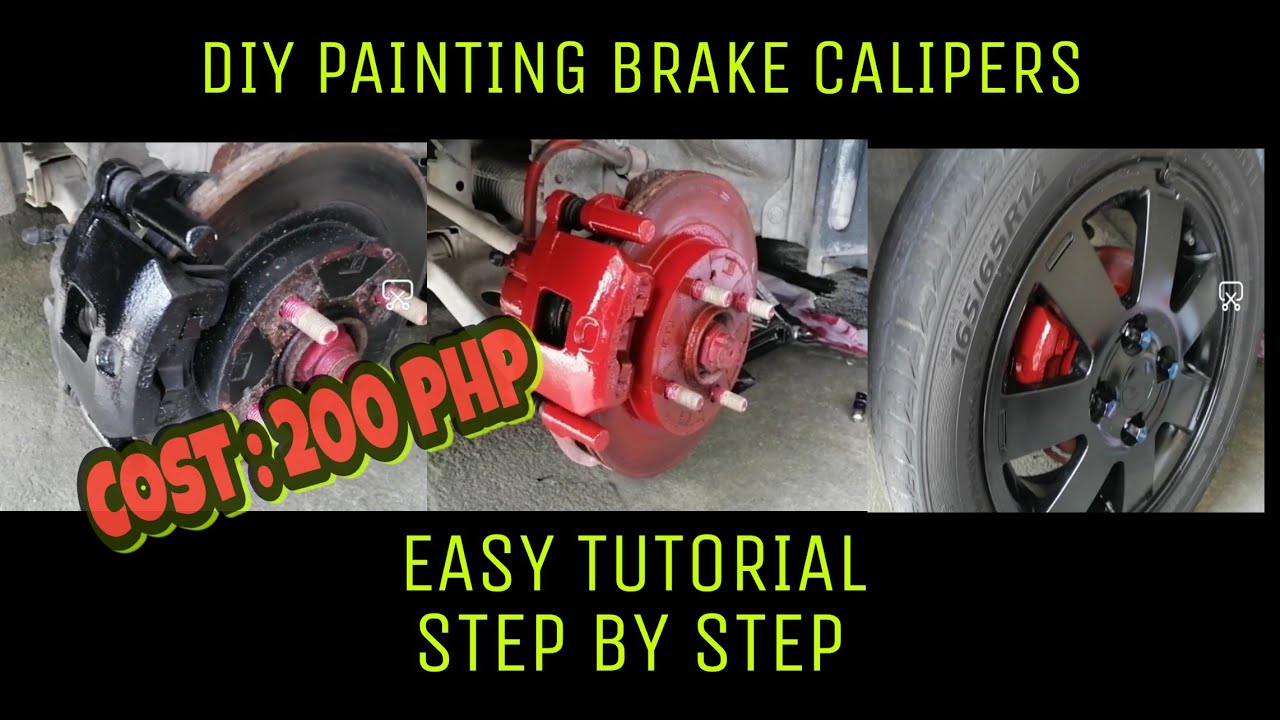 ( DIY ) Painting Brake Calipers | Easy Tutorials step by step ( TAGALOG ...
