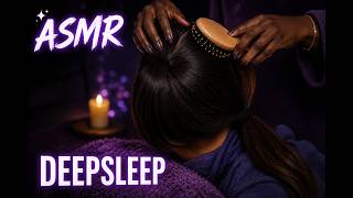 [ASMR] Gentle Ponytail Styling, Hair Brushing & Scalp Massage... To Melt Away Stress 💤