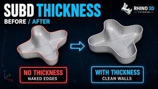 How to Control SubD Thickness in Rhino 3D | Quick Tutorial
