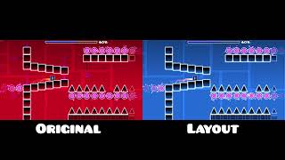 "Conical Depression" Original vs Layout | Geometry Dash Comparison