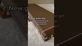 New guitar day!