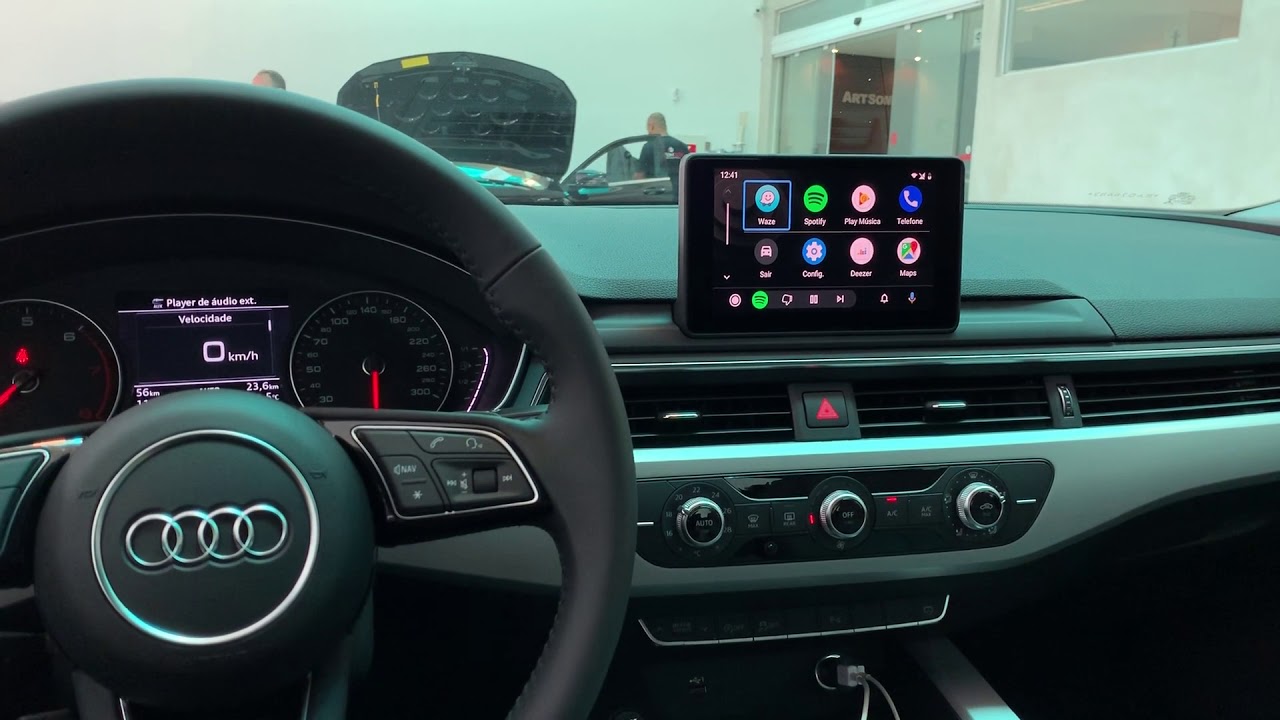 Audi A5 2020 - instalação Android Auto plug and play - ArtsomAuto
