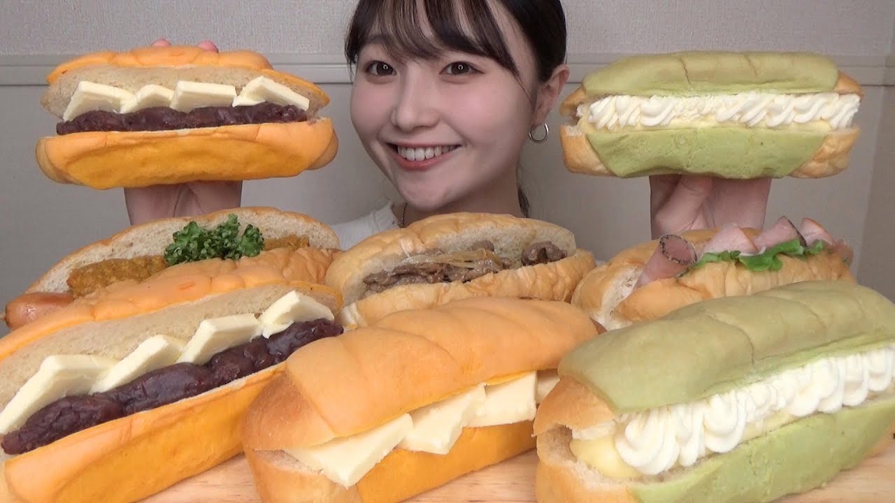 【モッパン】6種類の特大コッペパンサンドを大食いしてみた。
