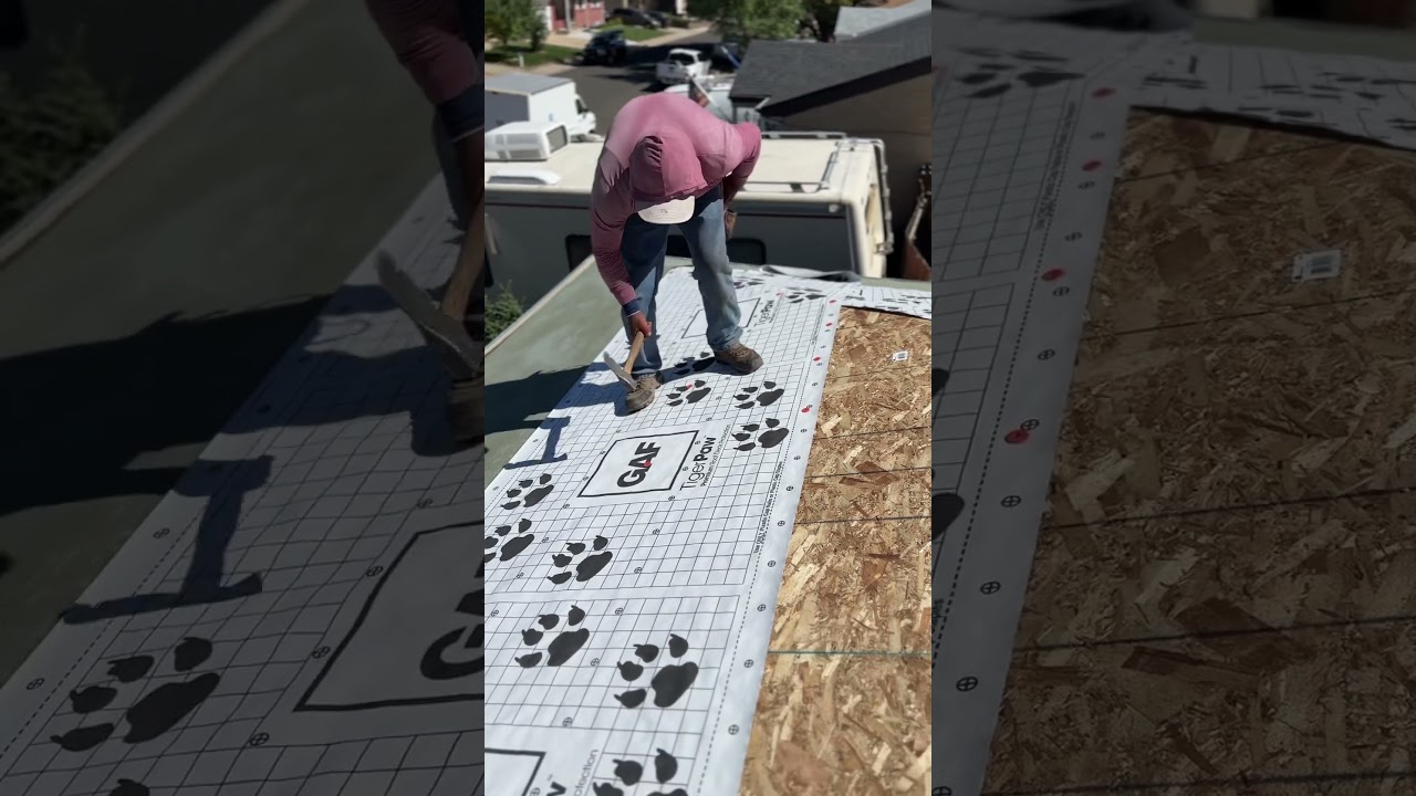 Pro Roofer NAILS Synthetic Underlayment! 🏡 