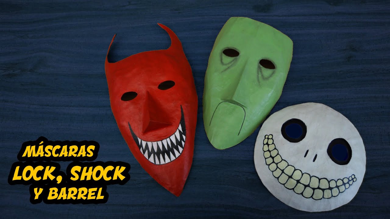 Cómo hacer las máscaras de Lock, Shock y Barrel / El extraño mundo de Jack 💀/DIY 🎃halloween Cómo hacer las máscaras de Lock, Shock y Barrel / El extraño mundo de Jack 💀/DIY 🎃halloween