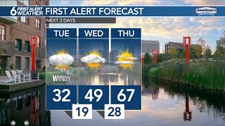 Temperatures gradually warm over the next few days