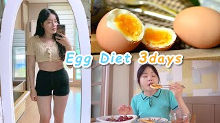 Diet｜egg diet🍳🥚｜short term diet (Making fried egg dumplings with perilla oil, curry eggs)