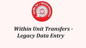 Within Division Transfers - legacy data entry