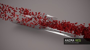 3d animated blood flow - particle simulation