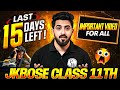 Only 15 Days Left!😱 | JKBOSE Class 11th Board Exams | 15% Relaxation | JKBOSE Wallah