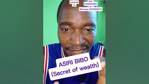 ASIRI BIBO (Secret of wealth)