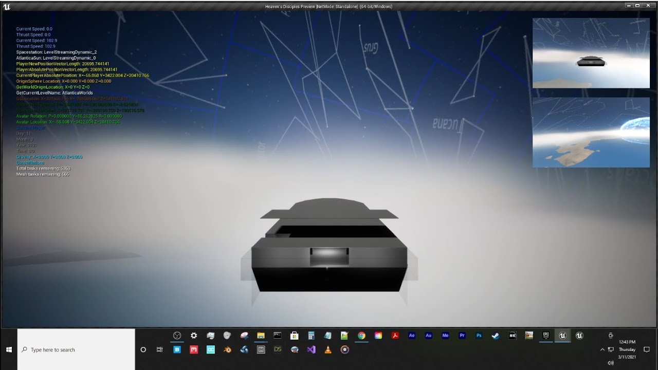 Planetary Atmosphere and Volumetric Clouds in Unreal Engine 4.26 - YouTube