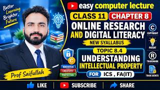 Information 8.4 Understanding Intellectual Property | Class 11 Computer Science New Syllabus | Chapter 8 Update