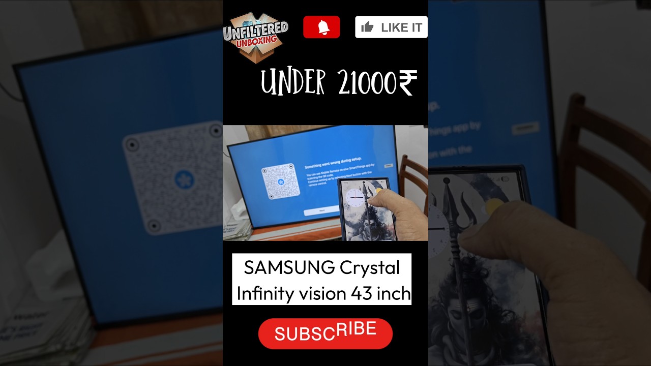 Samsung Crystal infinity vision ultra HD 4k Led Smart Tizen OS 