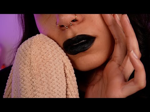 *SENSITIVE* Gentle Mouth Sounds & Mic Blowing (+ towel scratches, layered sleep asmr) | Perfect Zzz