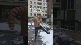 Müdürlə Qar Topu Oynadım