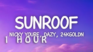 1 HOUR Nicky Youre Dazy 24kGoldn - Sunroof