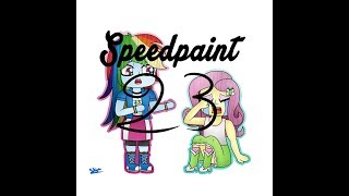 Speedpaint -Rainbow Dash And Fluttershy CHIBI-
