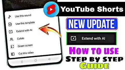 जल्दी देखो😱 YouTube ने दिया सबको नया तरीका🤩 | Extend With AI | Extend With Ai Youtube New Features