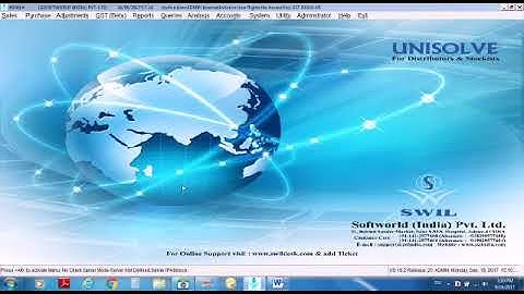 Reverse Tax Mechanism (RCM) Entry in  Unisolve and Cross