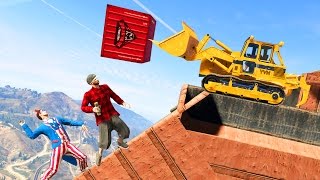 СТОЛКНИ НА БЕГУНОВ ТАЧКИ И ЯЩИКИ БУЛЬДОЗЕРОМ В GTA 5 ONLINE! УВОРАЧИВАЙСЯ ИЛИ УМРИ (ГТА 5 БОУЛИНГ)(, 2016-08-30T14:56:06.000Z)