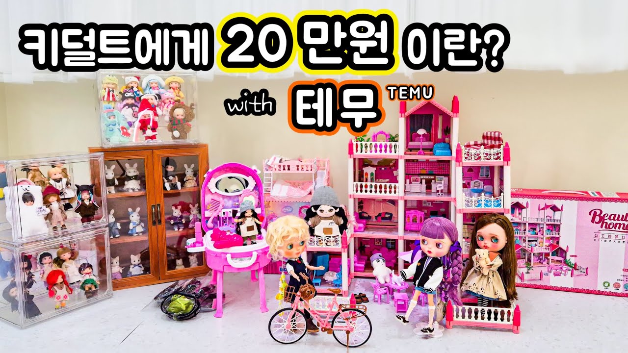 [돌멩이하우스] 돌하우스가 2천원?!?!?!? 💰 미쳐버린 테무 세상 (TEMU) #테무깡 🙏 조약돌 여러분을 위한 쿠폰팩까지 ❤️ㅣ구체관절인형BJD,브라이스,오비츠11,솜인형