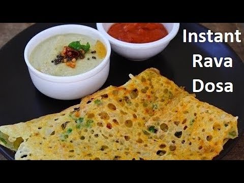 Instant Rava Dosa | ரவா தோசை | How to make instant Rava Dosa | Dakshin Foodz | Dakshin Food  - Tamil