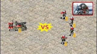 Apocalypse vs 4 Tesla Troopers - Red Alert 2