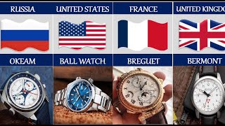 Wrist Watches From Different Countries